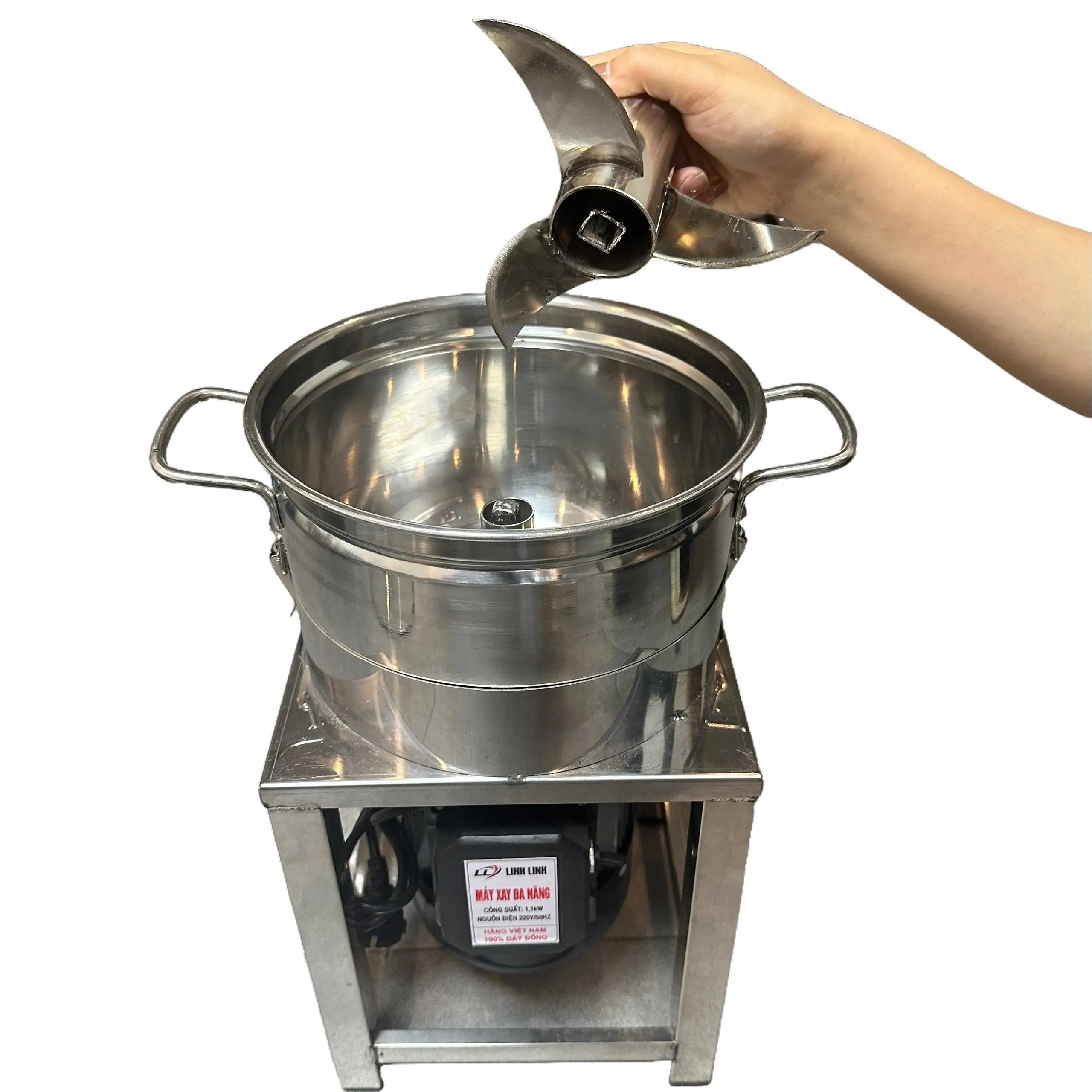 Máy Xay Đa Năng 1100w - 220v Nồi To Inox Dao Thả 3 Cánh Kèm Dao Đánh Ruốc Inox Thương Hiệu Linh Linh 100% Dây Đồng Bảo Hành 12 Tháng