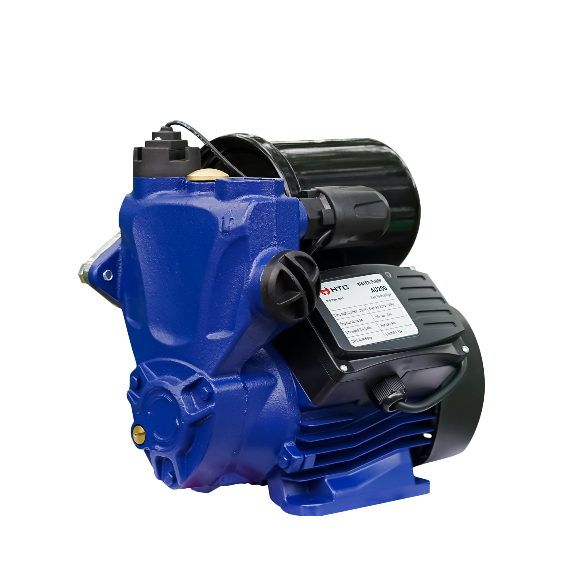 Máy Bơm Tăng Áp Điện Tử Nước Nóng HTC AU200 200W Bơm Tổng Gia Đình Công Ty