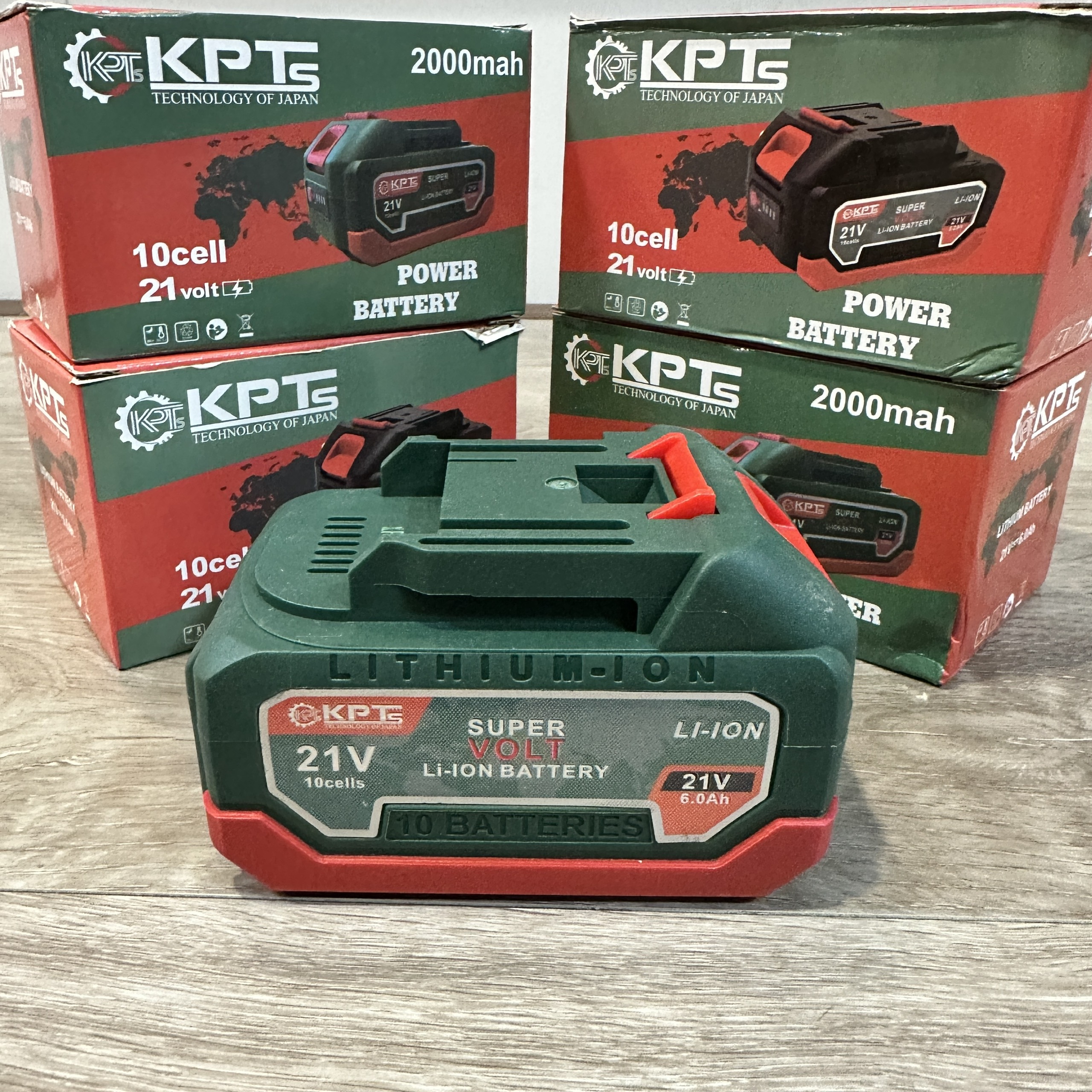 PIN 21V KPTs PIN-10CX 6.0Ah Chân Pin Phổ Thông M21 10 Cell Lithium-Ion Dùng Cho Máy Khoan Máy Mài Máy Siết Bulông