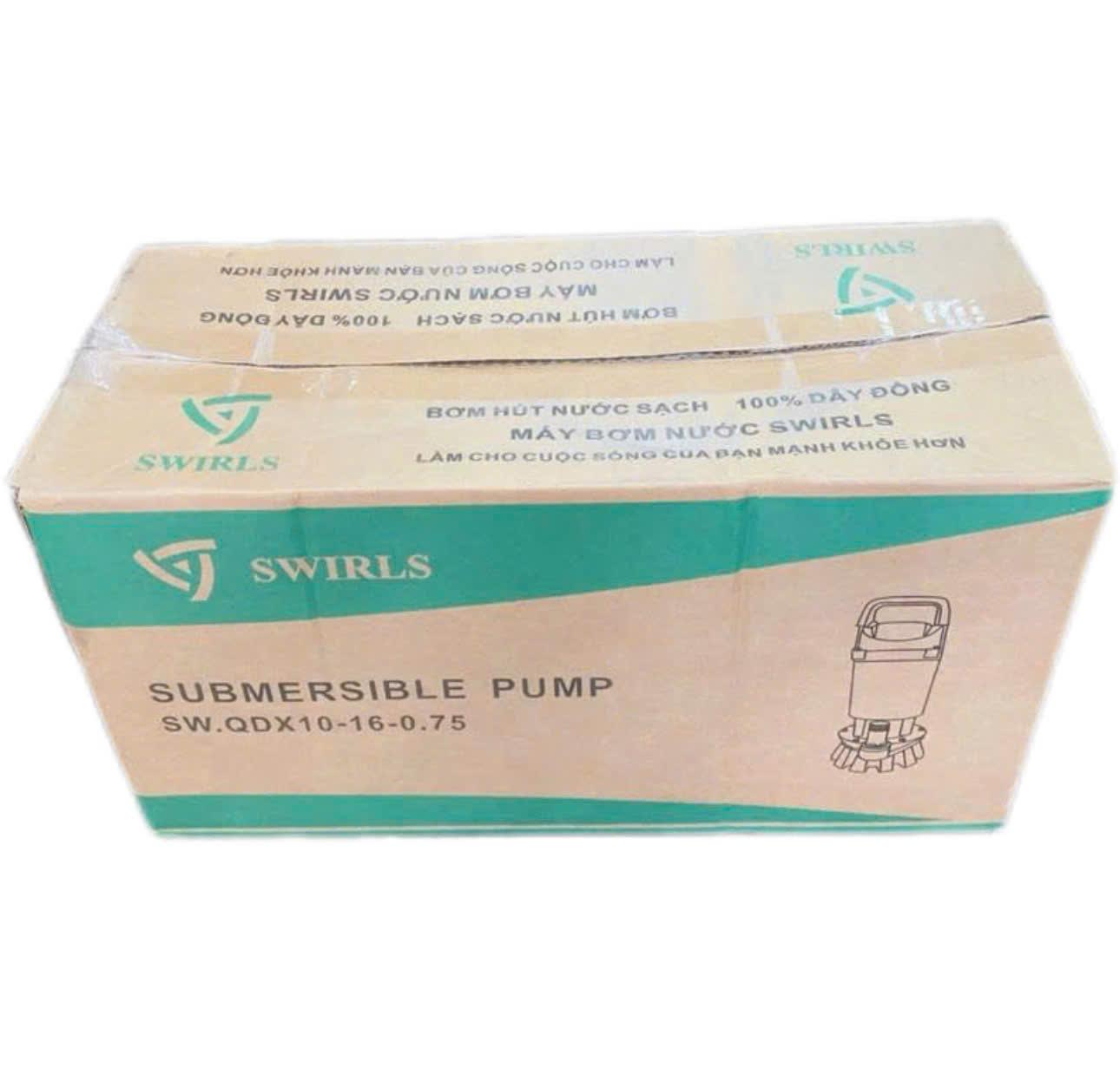 Điện Máy Minh Thành HD - Máy Bơm Chìm 750w - 220v Lưu lượng 167 l/min Ống Xả (Φ ) 50  Cột áp 12m Cánh Nhôm Cốt Hợp Kim Thương Hiệu SWIRLS Dây Đồng Bảo Hành 12 Tháng