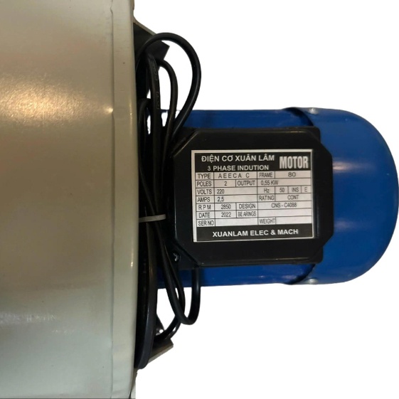 Quạt Hút, Quạt Thổi Công Nghiệp 550w - 220v Thương Hiệu XUÂN LÂM 100% Dây Đồng  Bảo Hành 12 Tháng Chạy Êm Áp Suất Gió Lớn Dành Cho Lò Xưởng Nồi Hơi
