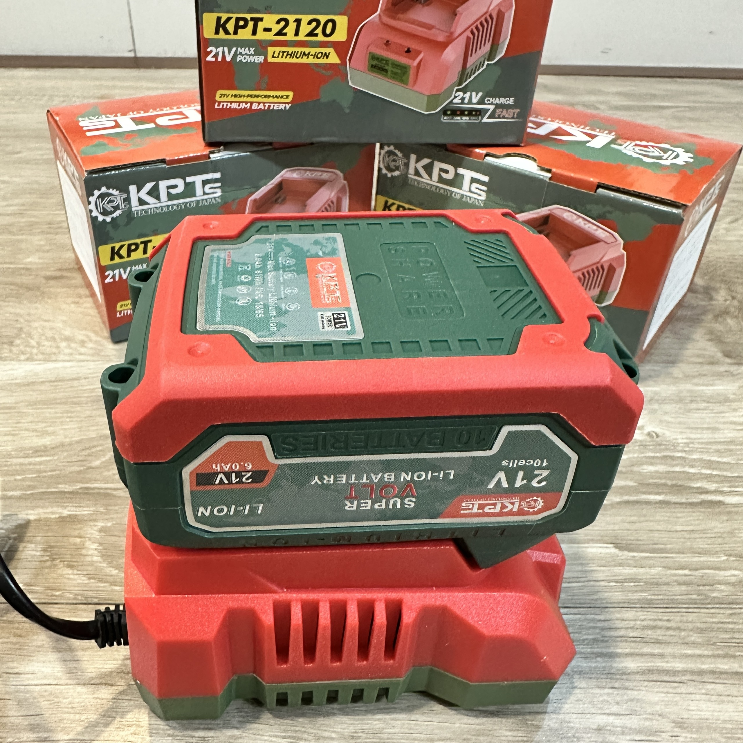 PIN 21V KPTs PIN-10CX 6.0Ah Chân Pin Phổ Thông M21 10 Cell Lithium-Ion Dùng Cho Máy Khoan Máy Mài Máy Siết Bulông
