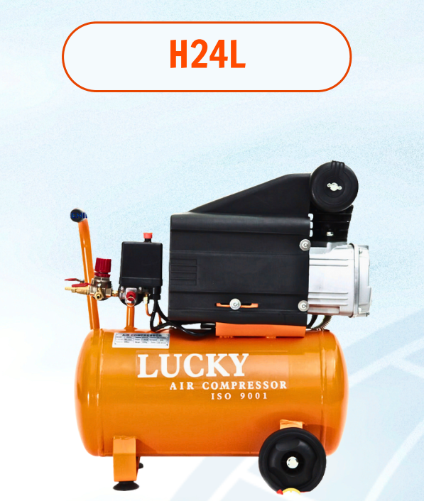 MÁY NÉN KHÍ CÓ DẦU LUCKY H24L 2HP 24L ISO 9001