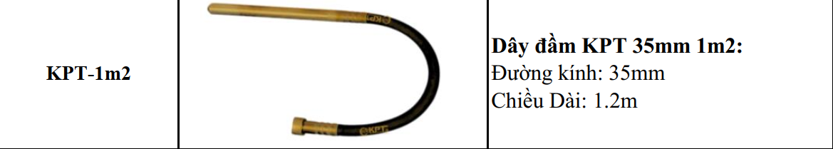 DÂY ĐẦM GÀ DÂY ĐẦM DÙI CẦM TAY KPTs KPT-1.2M