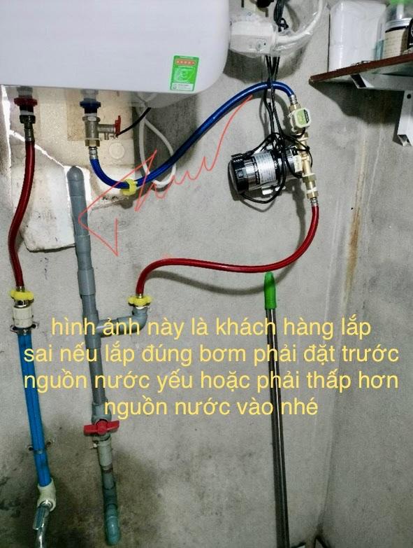 Điện Máy Minh Thành HD - Máy Bơm Nước Tăng Áp Mini 100w - 220v Lưu Lượng 30 l/min Hút Xả 25/25 Cột Áp 8.5m Cánh Đồng Cốt Hợp Kim Thương Hiệu PENRONIL Dây Đồng Bảo Hành Chính Hãng