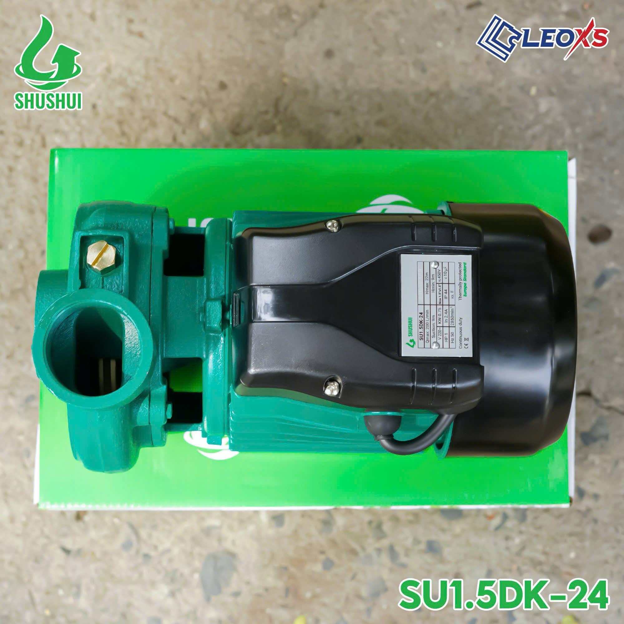Điện Máy Minhh Thành HD - Máy Bơm Ly Tâm  750w - 220v Hút Sâu 9M Đẩy Cao 22m Hút Xả 49/49 Lưu Lượng 200 l/min Cánh PPO Cốt Inox304 Thương Hiệu SHUSHUI Dây Đồng Bảo Hành 12 tháng