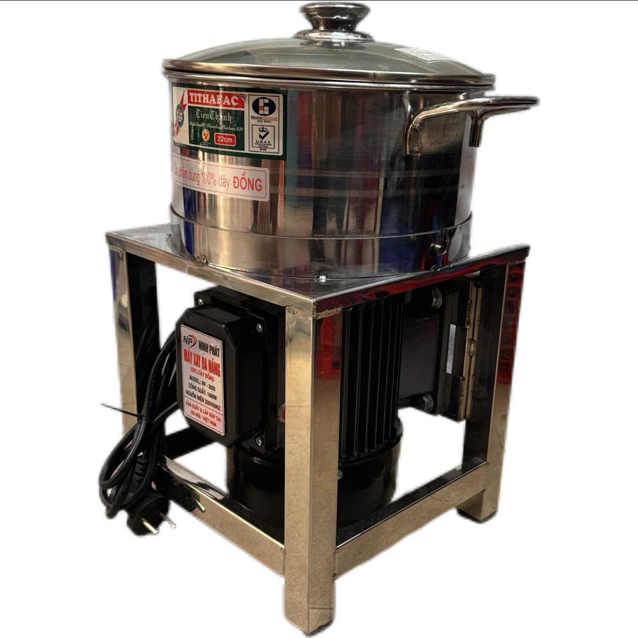 Điện Máy Minh Thành HD - Máy Xay Đa Năng 1000w Nồi 22cm Inox Dao Thả 2 Cánh THương Hiệu NINH PHÁT 100% Dây Đồng Bảo Hành 12 tháng Điện Áp 220V/50Hz