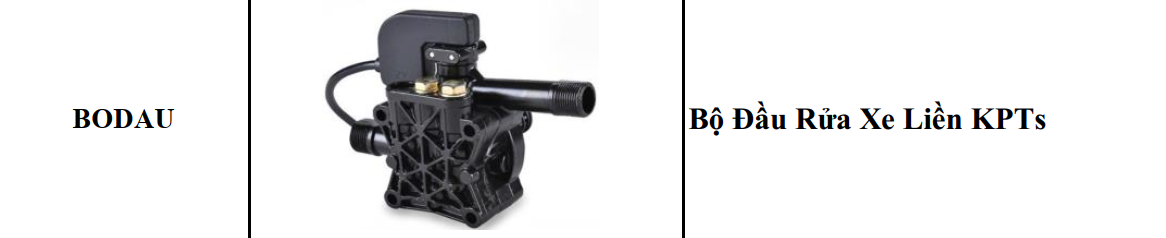 BỘ ĐẦU RỬA XE LIỀN KPTs KPT-22KA KHÔNG CHỈNH ÁP LẮP CHO MÁY RỬA XE