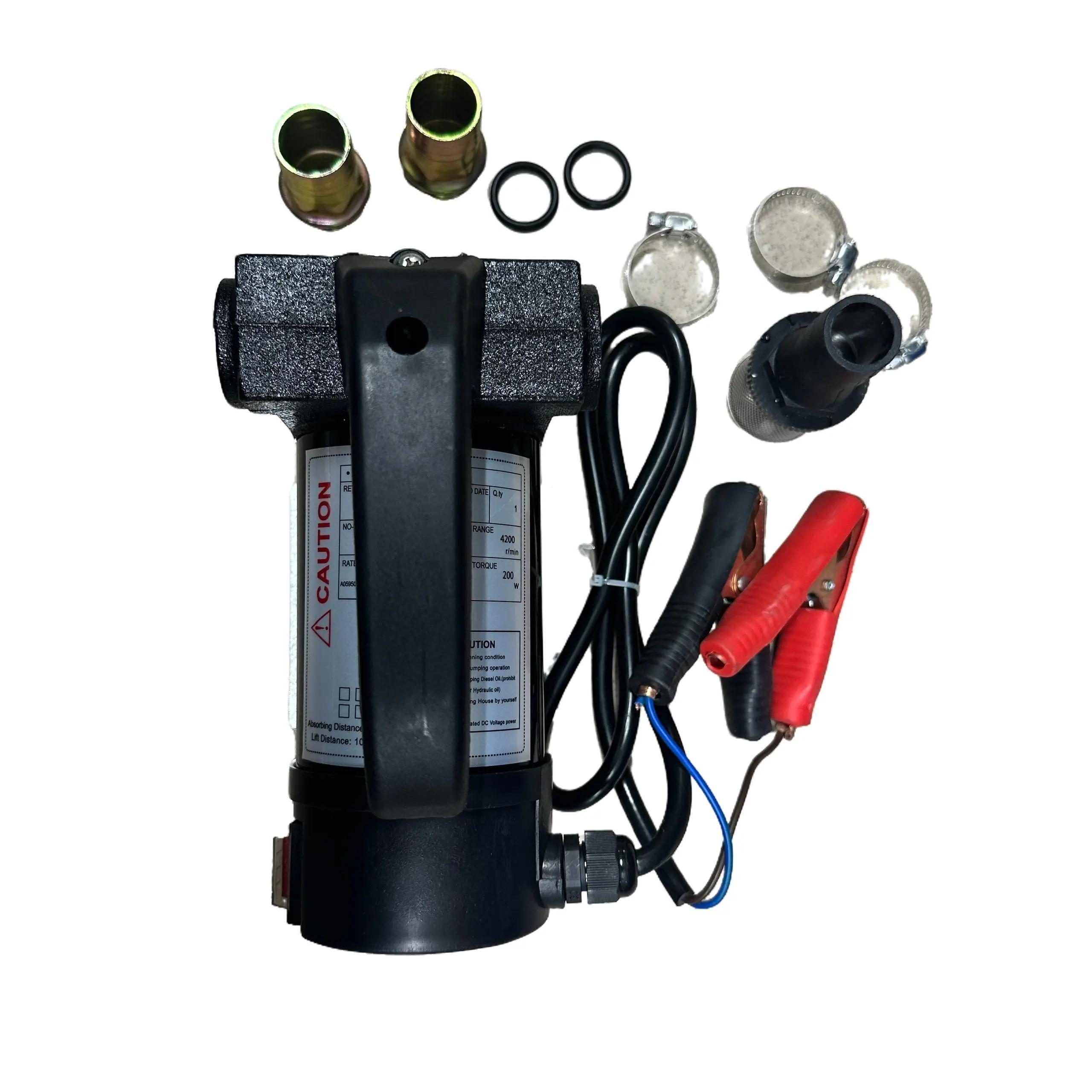 MÁY BƠM DẦU 200W 24V HÚT SÂU 3M ĐẾN 8M CỘT ÁP 10 ĐẾN 15M HÚT XẢ 25/25 LƯU LƯỢNG 40 L/MIN HÚT DẦU DIESEL NHỎ GỌN