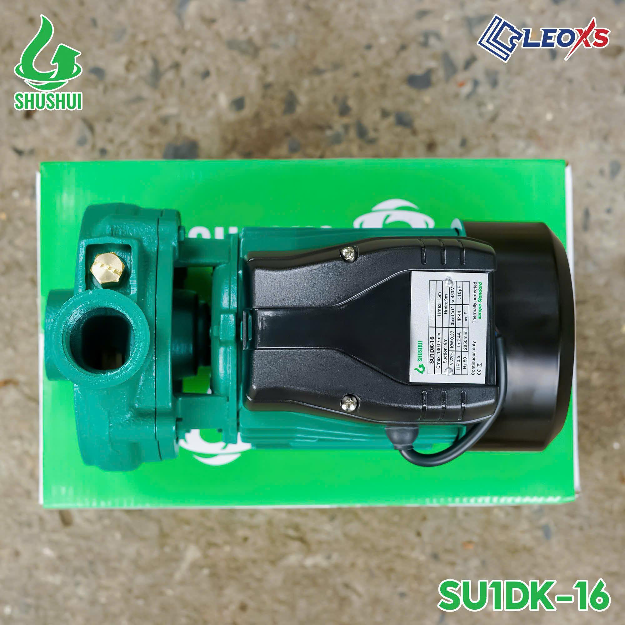 Điện Máy Minh Thành HD - Máy Bơm Ly Tâm 370w - 220v Hút Sâu 9m Đẩy Cao 15m Hút Xả 34/34 Lưu Lượng 130 l/min Cánh PPO Cốt Inox304 Thương Hiệu SHUSHUI Dây Đồng Bảo hành 6 tháng