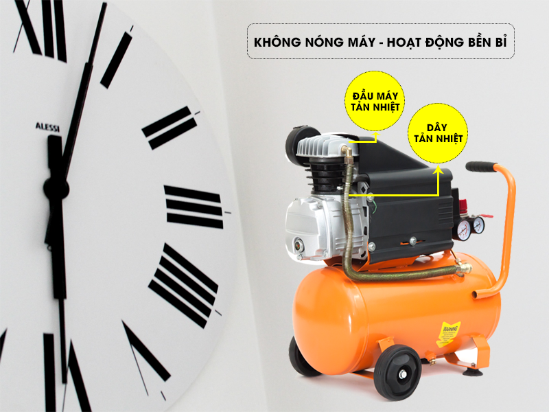 MÁY NÉN KHÍ CÓ DẦU LUCKY H24L 2HP 24L ISO 9001