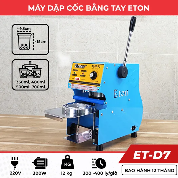 Máy Ép Ly Thủ Công ETON ET-D7S