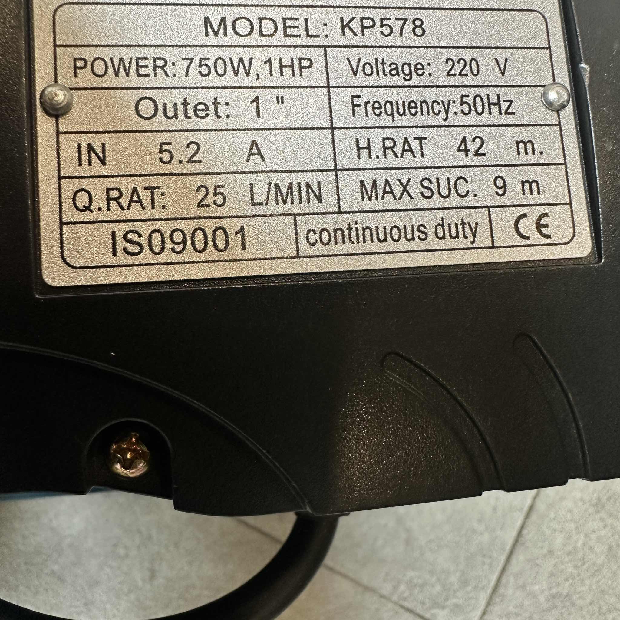 MÁY BƠM CON LỢN JET 100 KUSHIMA KP578 750W HÚT XẢ 25/25 LƯU LƯỢNG 25L/MIN MAX 42M CÁNH PPO CỐT HỢP KIM CHUYÊN HÚT GIẾNG KHOAN BỂ NGẦM VÀ ĐẨY CAO TẦNG