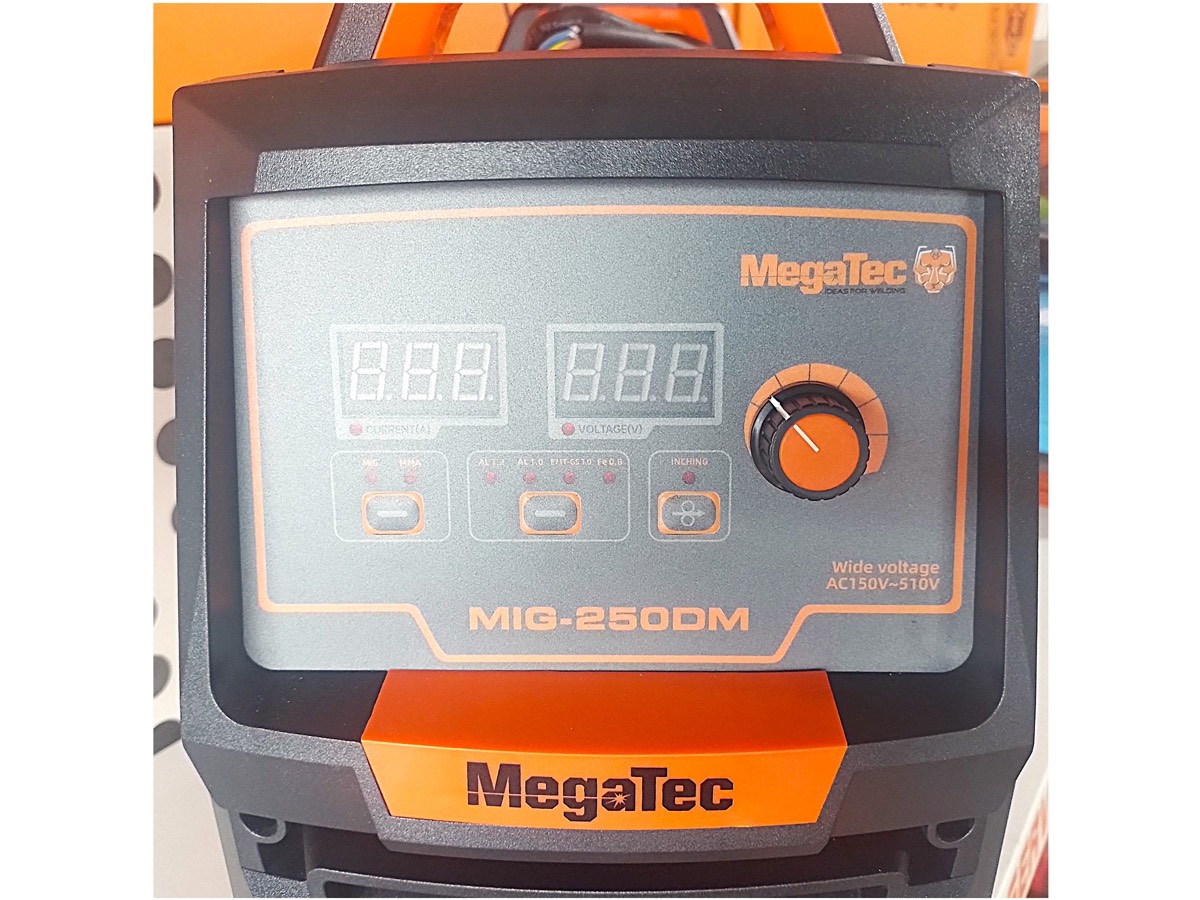 MÁY HÀN MIG MAG MMA CÓ THỂ HÀN NHÔM MEGATEC MIG-250DM 6.8KVA 220V/380V MIG 220A MMA 200A