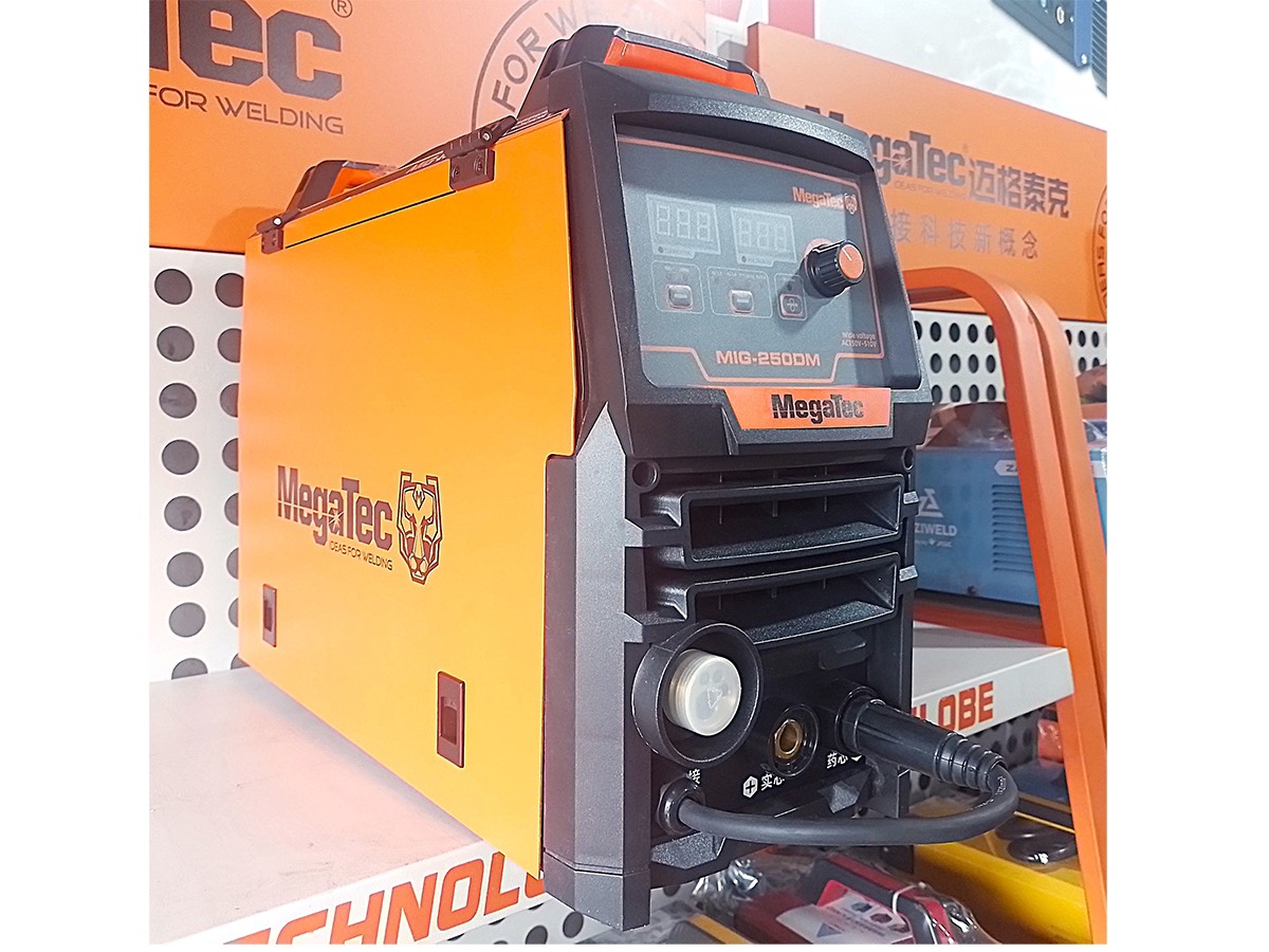 MÁY HÀN MIG MAG MMA CÓ THỂ HÀN NHÔM MEGATEC MIG-250DM 6.8KVA 220V/380V MIG 220A MMA 200A