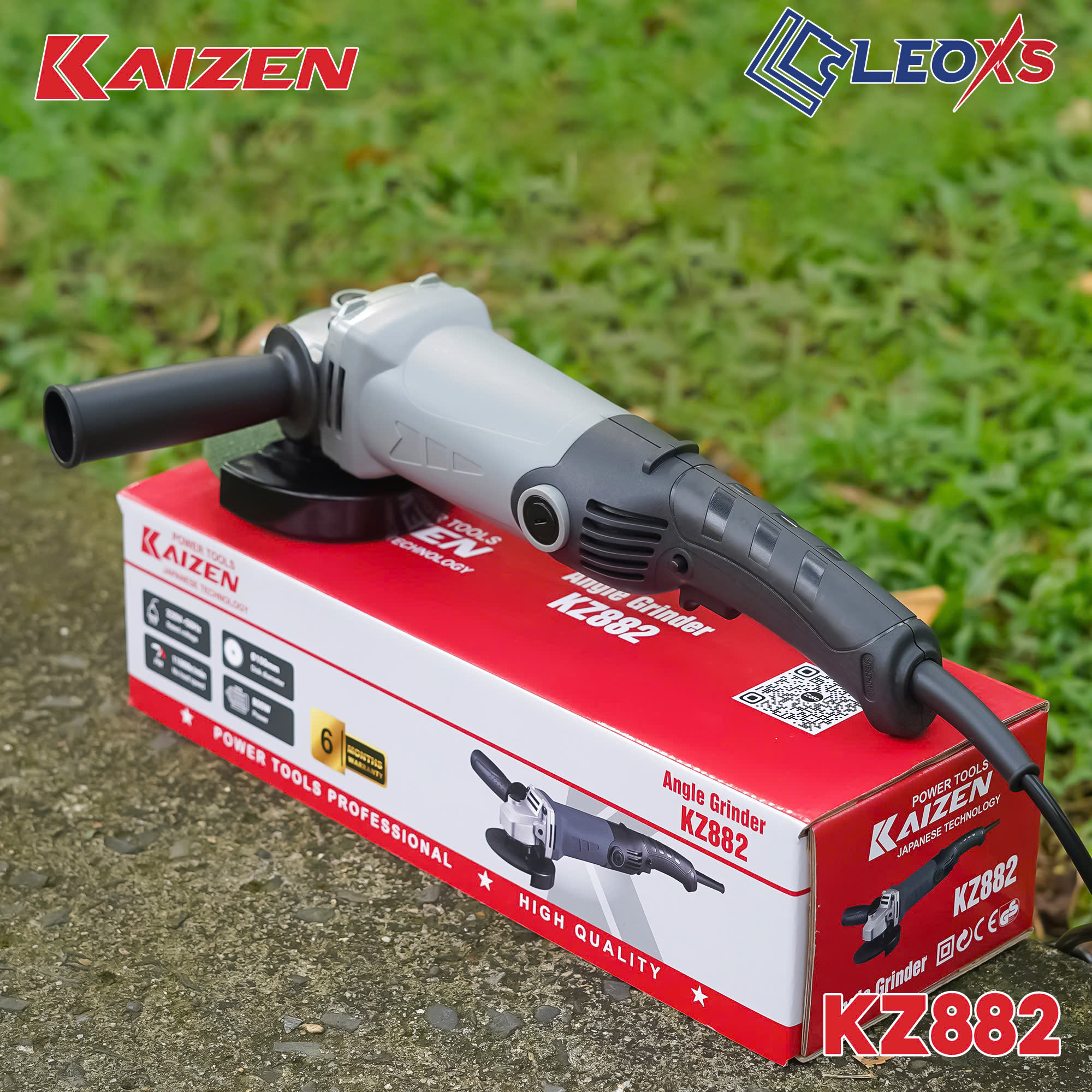 Máy Mài Góc KAIZEN KZ882 Máy Mài Cầm Tay 800W Công Tắc Hãm
