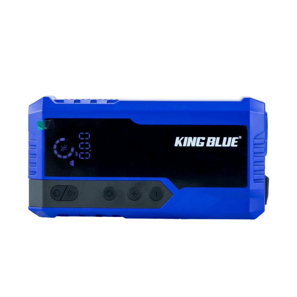 Máy Bơm Lốp Ô Tô Xe Máy Kiêm Kích Bình 4IN1 KING BLUE K10000 PIN 10000MAH Bơm 150PSI Sạc Dự Phòng