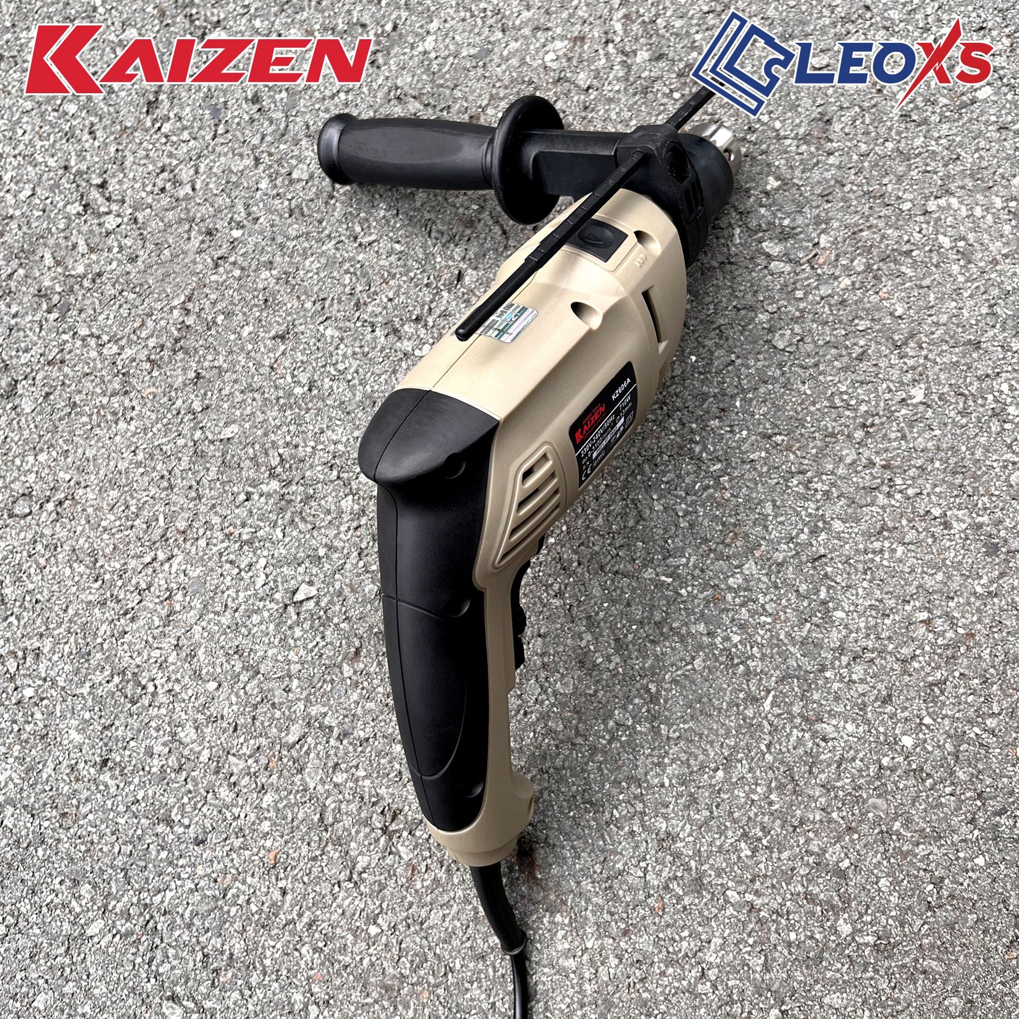 Máy Khoan Bê Tông KAIZEN KZ-606A 710W Đầu 13mm Khoan Bắt Vít Đảo Chiều Điều Tốc 3 Chức Năng