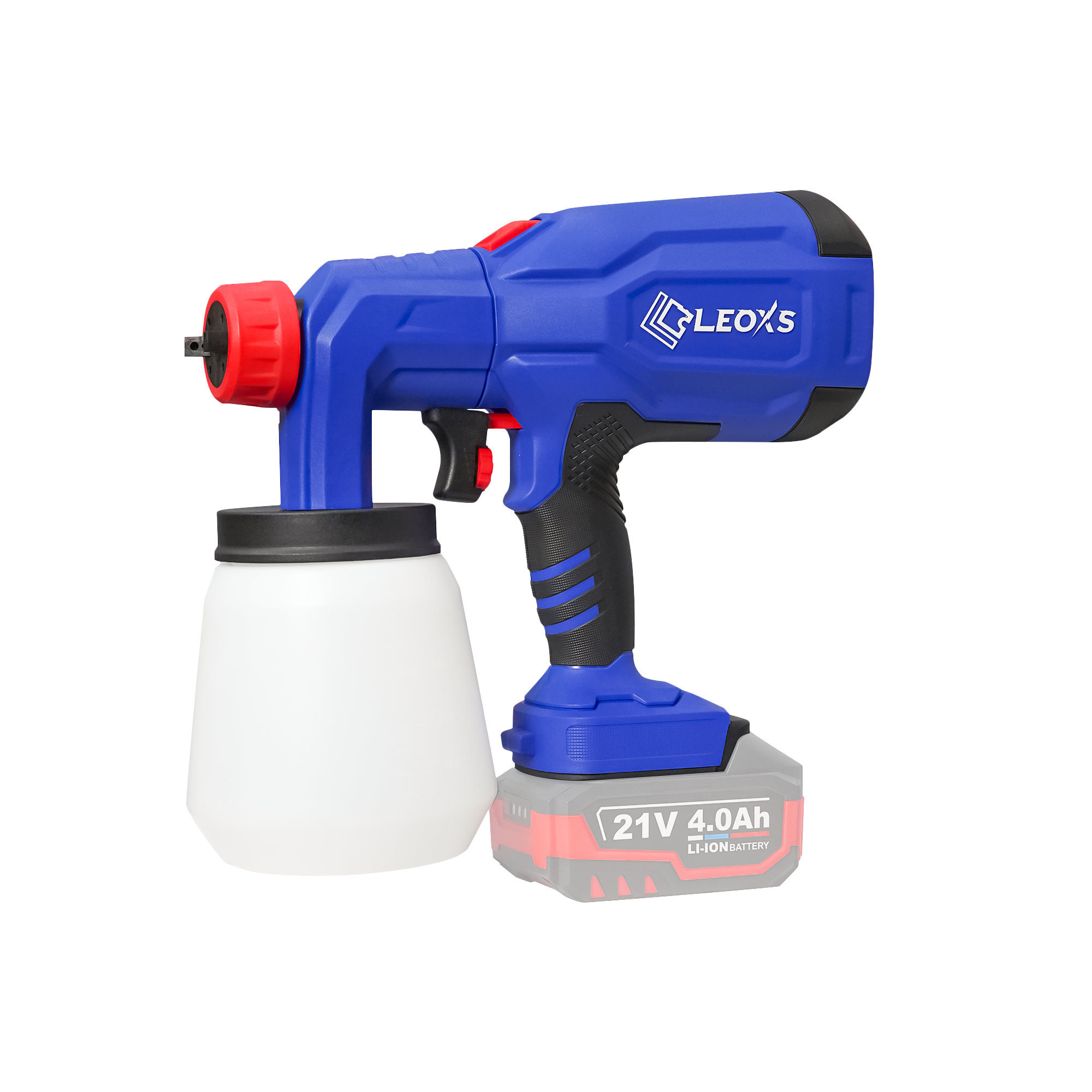 MÁY PHUN SƠN MINI DÙNG PIN CẦM TAY LEOxs LXS-SG900 MÔ TƠ KHÔNG CHỔI THAN CHÂN PIN PHỔ THÔNG