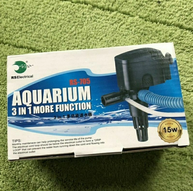 Máy Bơm Nước Bể Cá RS-705, Đầu Máy Bơm, Máy Lọc (15W 800L/H)