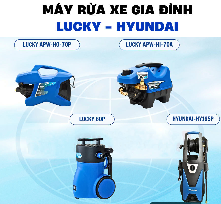 MÁY RỬA XE MINI ĐỨNG LUCKY APW -VM-60P 1100W-220V ÁP LỰC 70 ĐẾN 105 BAR LƯU LƯỢNG 6 L/P NHỎ GỌN TIỆN LỢI CHO VIỆC VỆ SINH NHÀ CỬA SÂN VƯỜN XE CỘ PHÙ HỢP CHO GIA ĐÌNH