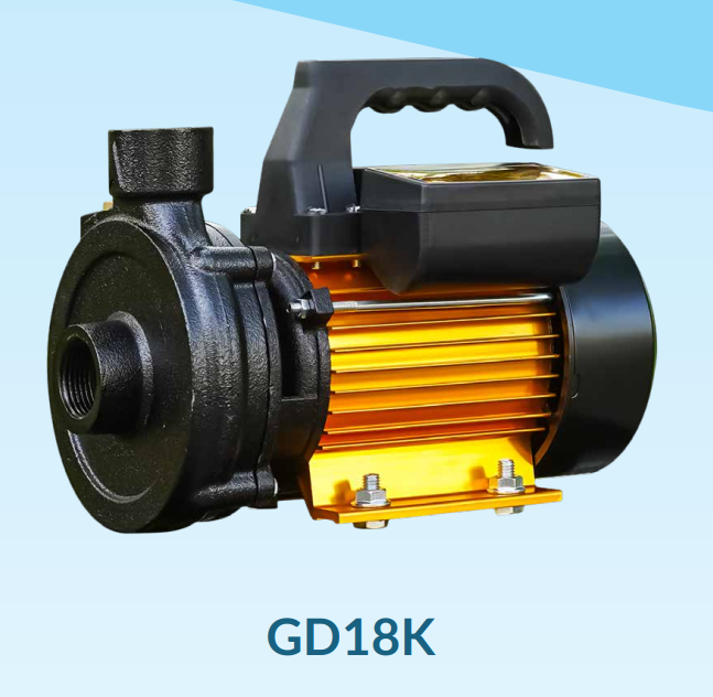 MÁY BƠM 375W DÂN DỤNG TƯỚI TIÊU THÂN VÀNG GOLD NAVY GD-1DK18