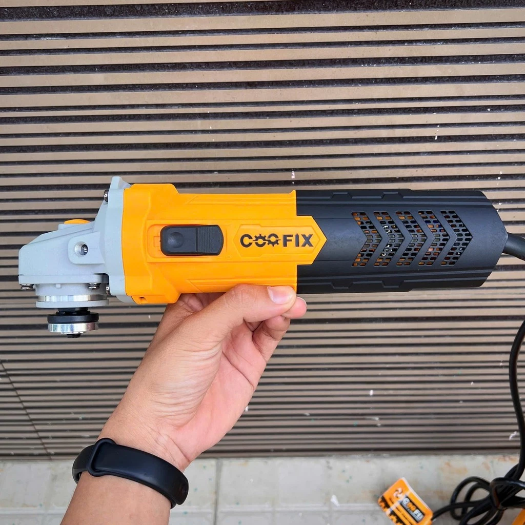 MÁY MÀI GÓC COOFIX CF-AG012 PHI ĐÁ 100MM CÔNG SUẤT 750W CÔNG TẮC TRƯỢT TẶNG KÈM 5 ĐÁ CẮT CHÍNH HÃNG