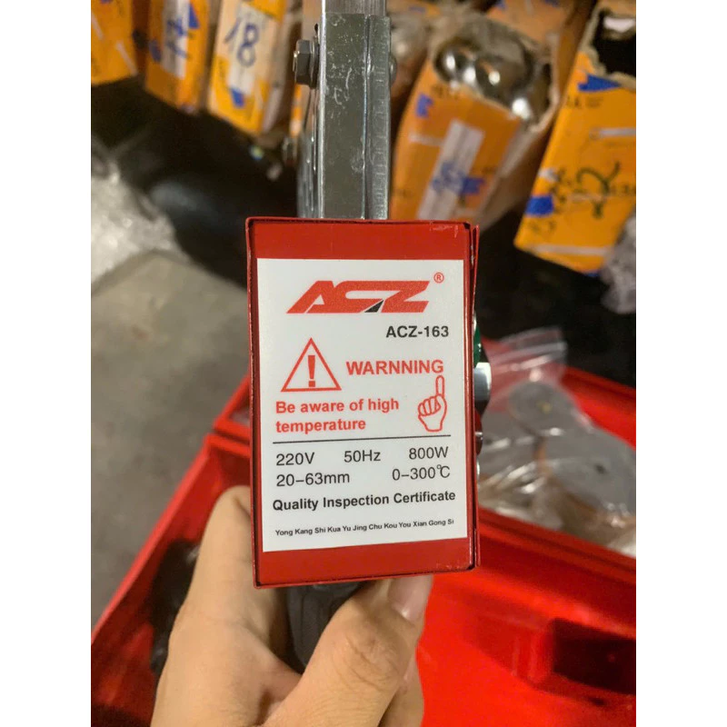 MÁY HÀN NHIỆT ỐNG NƯỚC ACZ-163 2 ỐC HÀN 6 BỘ CỐI HÀN KÍCH THƯỚC 20-63MM