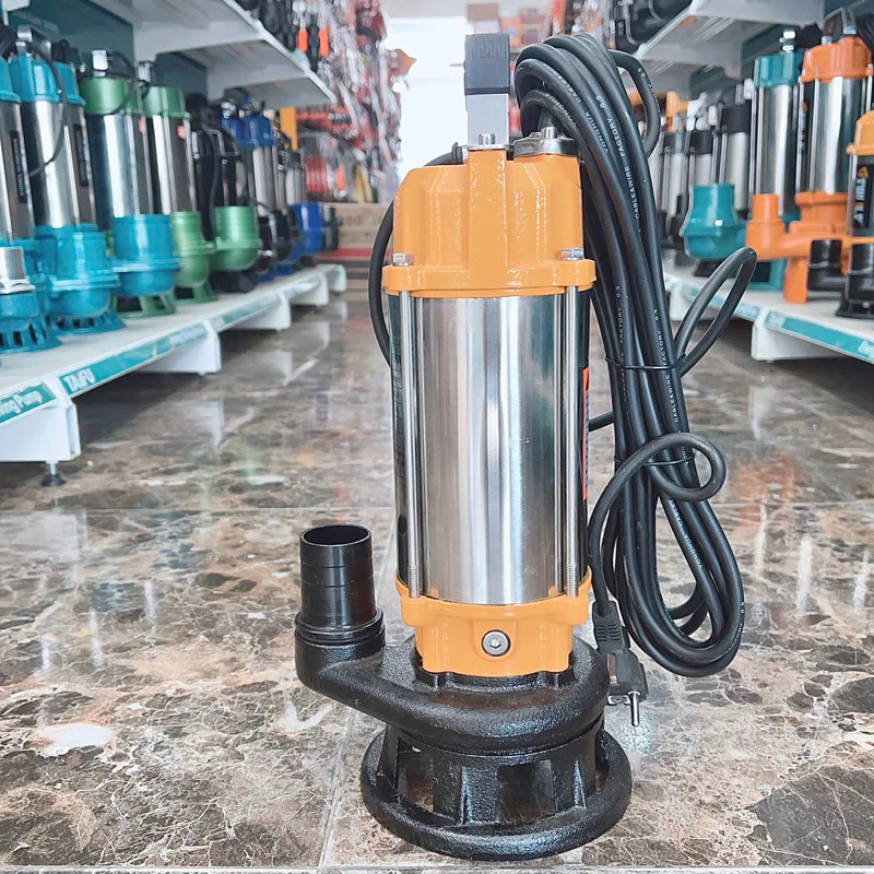 MÁY BƠM CHÌM NƯỚC THẢI CÓ CÁNH CẮT RÁC 400W THÂN INOX 304 SWIRLS V400D