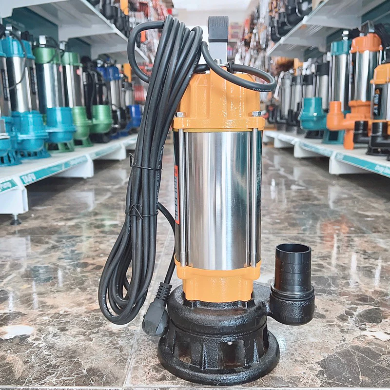 MÁY BƠM CHÌM NƯỚC THẢI CÓ CÁNH CẮT RÁC 400W THÂN INOX 304 SWIRLS V400D