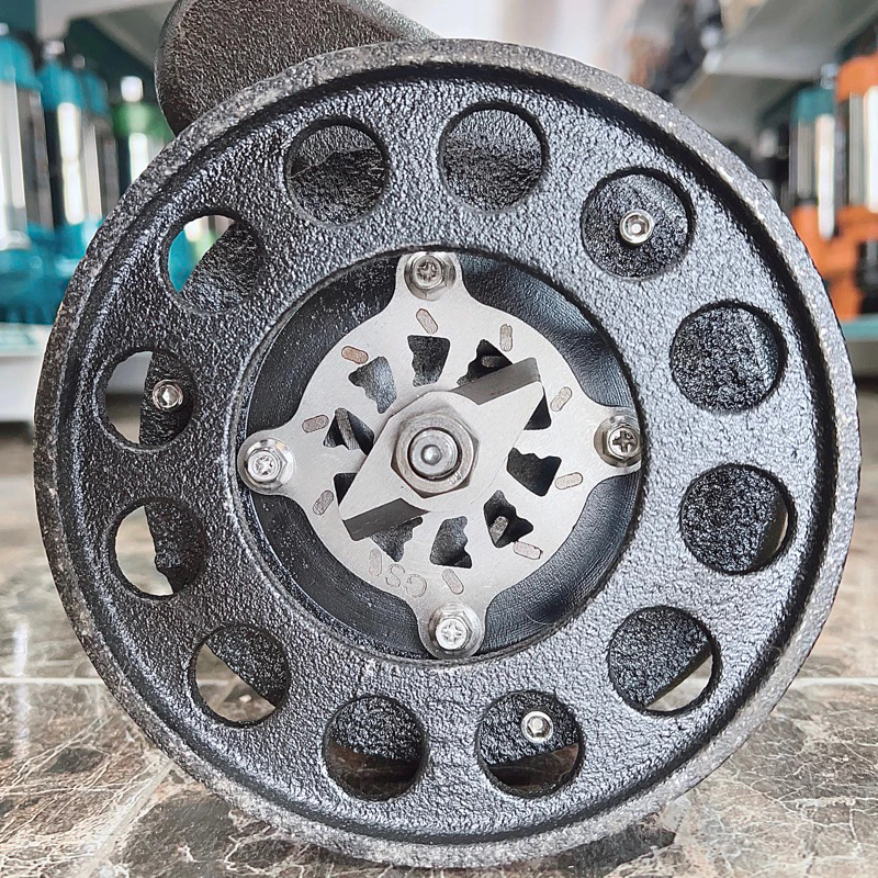 MÁY BƠM CHÌM NƯỚC THẢI CÓ CÁNH CẮT RÁC 1500W THÂN INOX 304 SWIRLS V1500D