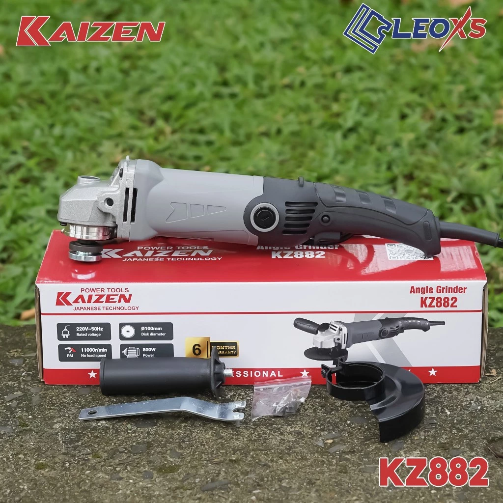 Máy Mài Góc KAIZEN KZ882 Máy Mài Cầm Tay 800W Công Tắc Hãm