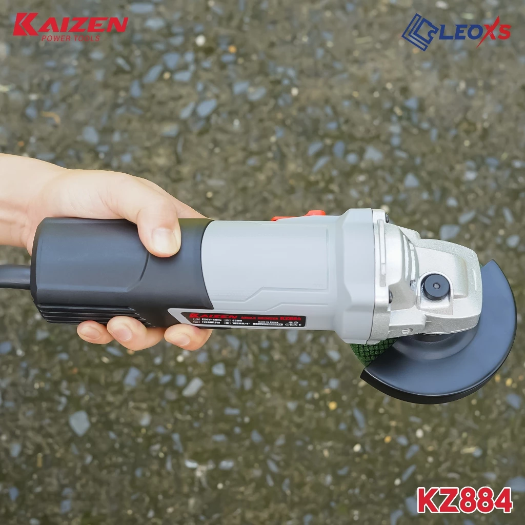 Máy Mài Góc Kaizen KZ884 850W 100mm Công Tắc Cạnh 11000 Vòng/Phút