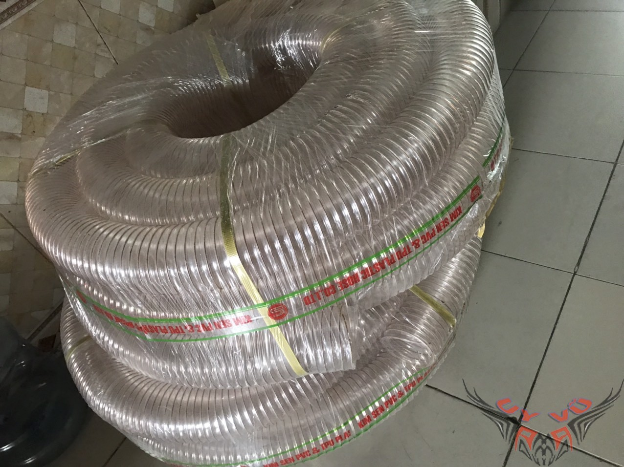 ỐNG HÚT BỤI PU LÕI THÉP MẠ ĐỒNG PHI 25 ĐẾN PHI 150
