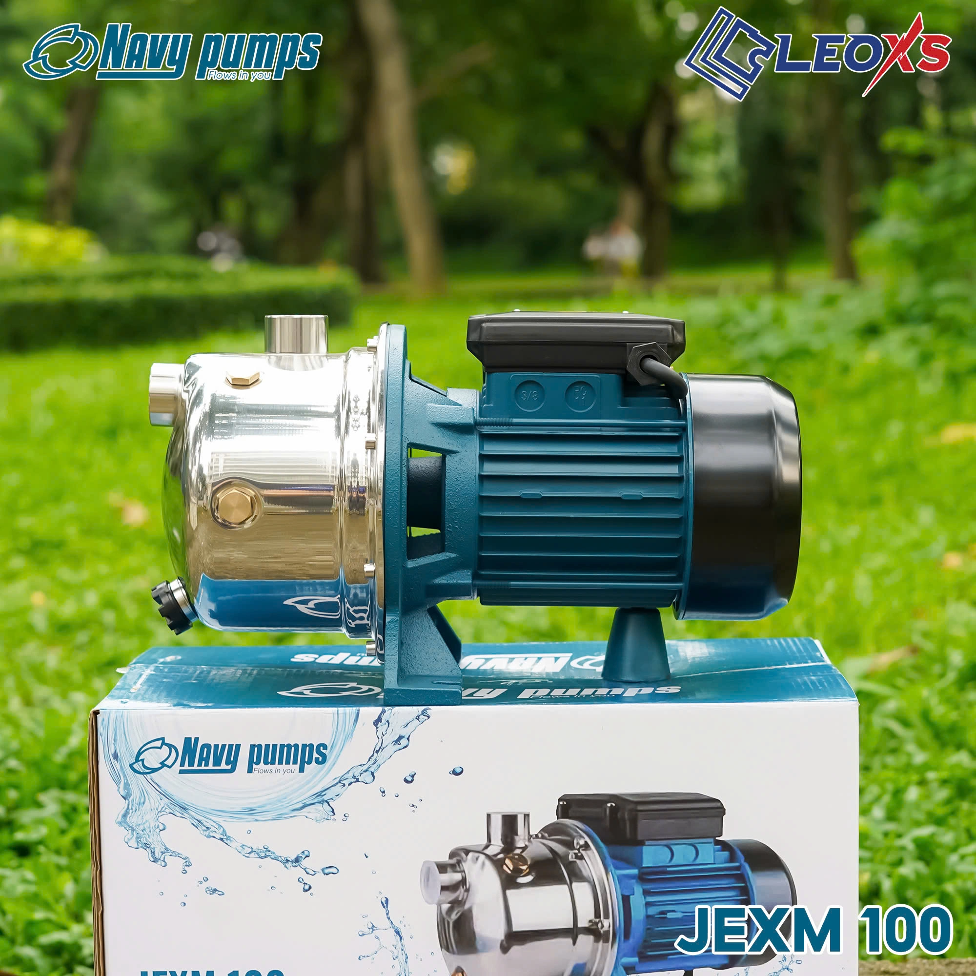 MÁY BƠM ĐẦU INOX TỰ MỒI NAVY - BƠM CẤP NƯỚC GIA ĐÌNH JEXM100