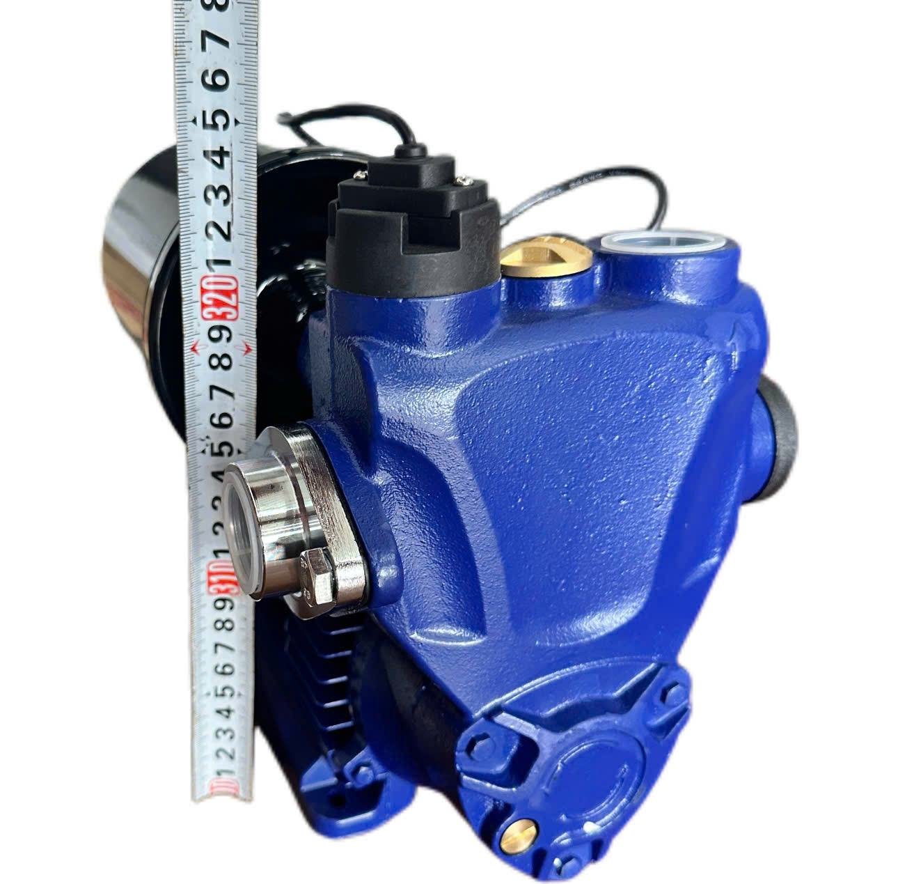 Điện Máy Minh Thành HD - Máy Bơm Tăng Áp 400w - 220v  Hút Sâu 8m Cột Áp 31m Hút Xả 34/34 Lưu Lượng 37 l/min Cánh Đồng Cốt Inox Thương Hiệu HTC Dây Đồng Bảo Hành 12 Tháng