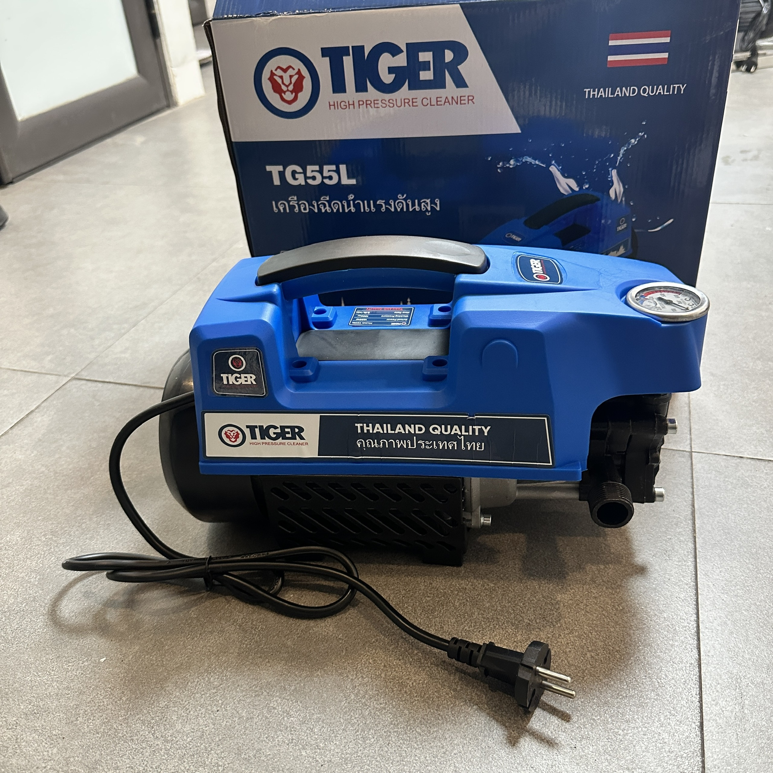 MÁY RỬA XE RỬA DIỀU HÒA VỆ SINH ĐỒ DÙNG GIA ĐÌNH TIGER TG55L 1800W 130BAR 8.5L