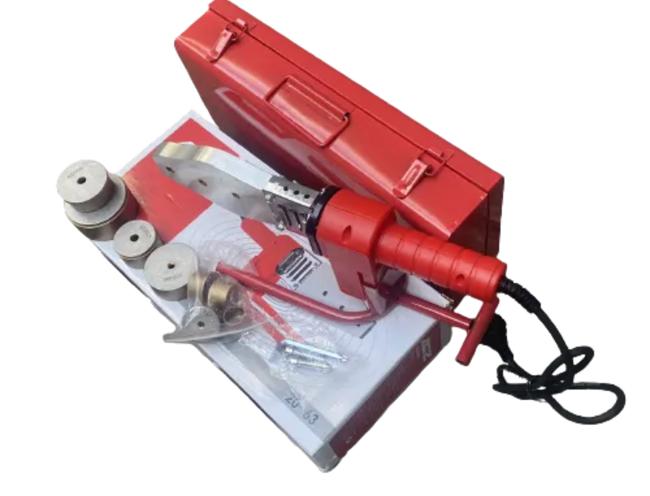 MÁY HÀN ỐNG NHIỆT PPR ACZ563 CAO CẤP 3 ĐẦU ỐC HÀN 1 ĐẦU HÀN THẲNG TỪ 20-63MM