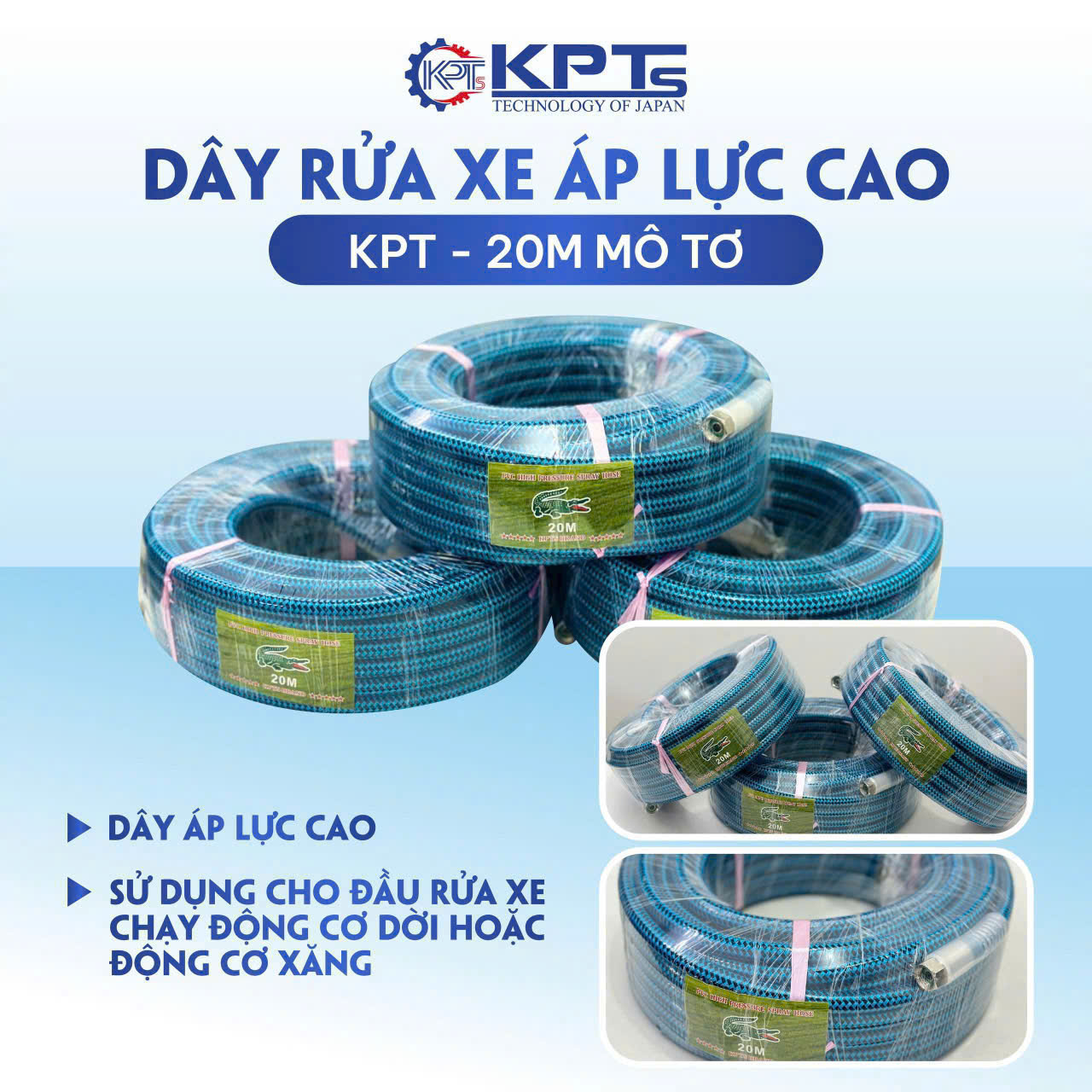 VÒI PHUN ÁP LỰC KPTs KPT-DMT/100 REN 14MM LOẠI 100M
