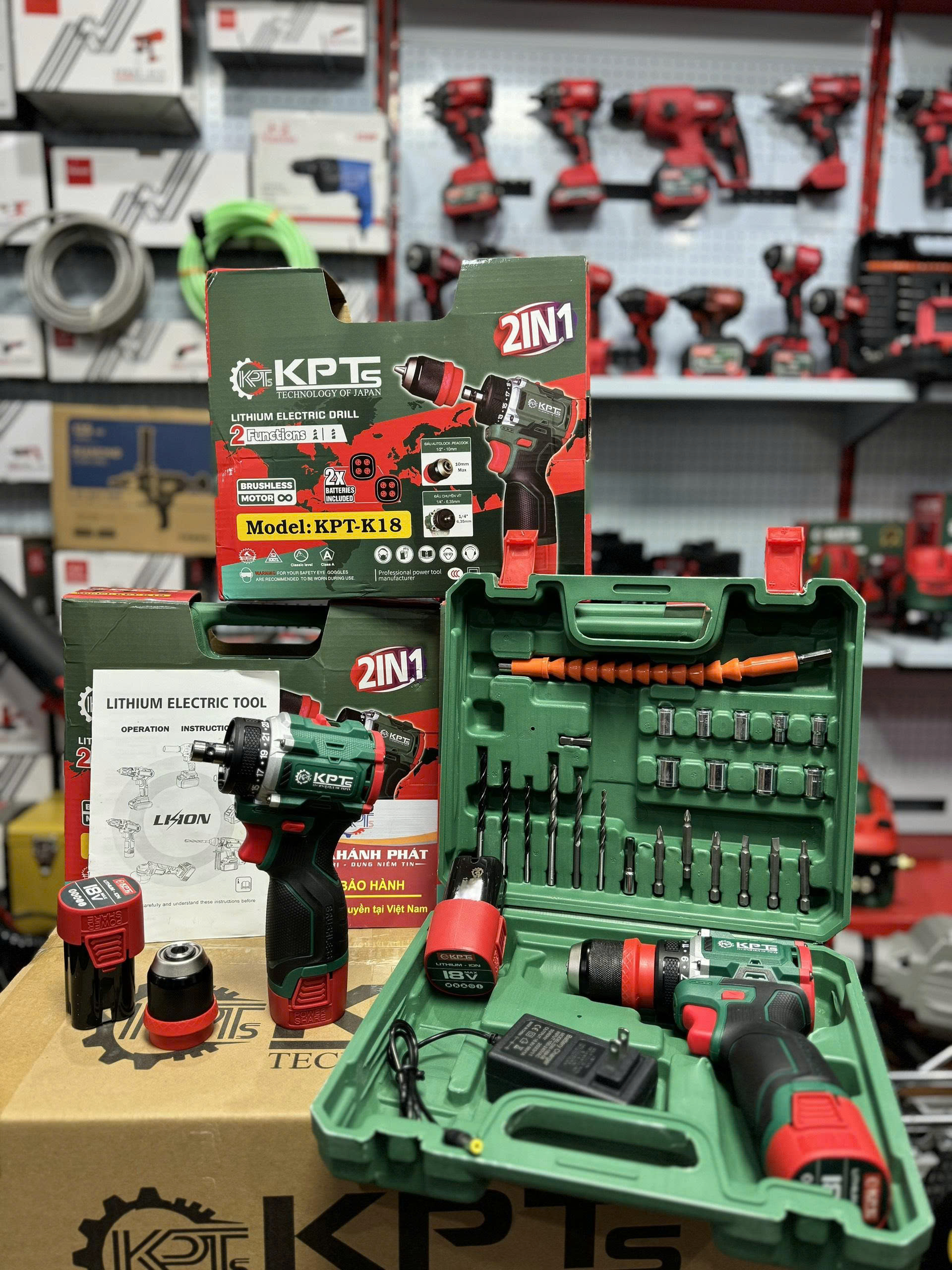 MÁY KHOAN PIN 2 CHỨC NĂNG KPTs KPT-K18