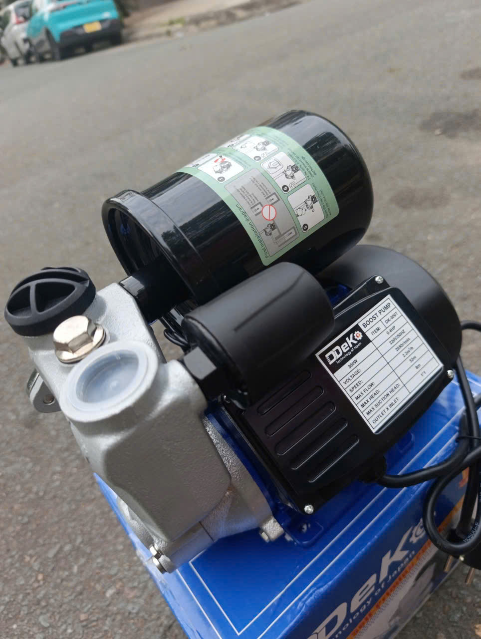 MÁY BƠM TĂNG ÁP TỰ ĐỘNG 300W DDEKO DK-300T BƠM ĐƯỢC NƯỚC NÓNG