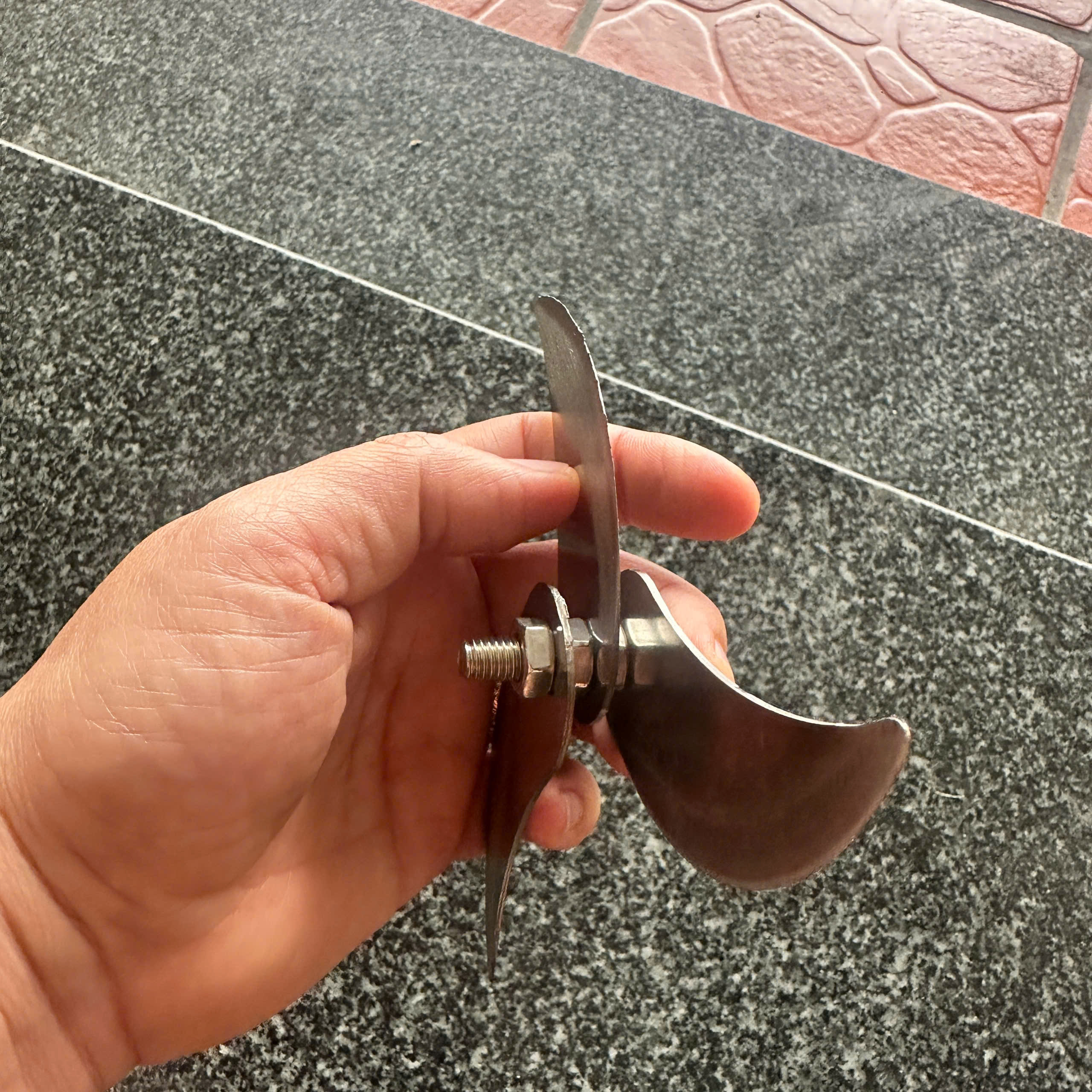 LƯỠI DAO XAY THỊT 3 CÁNH INOX 304 DÀNH CHO NỒI 22CM ĐÁY BẦU LOẠI DÀY ĐẸP CÓ THỂ THÁO RA MÀI DŨA