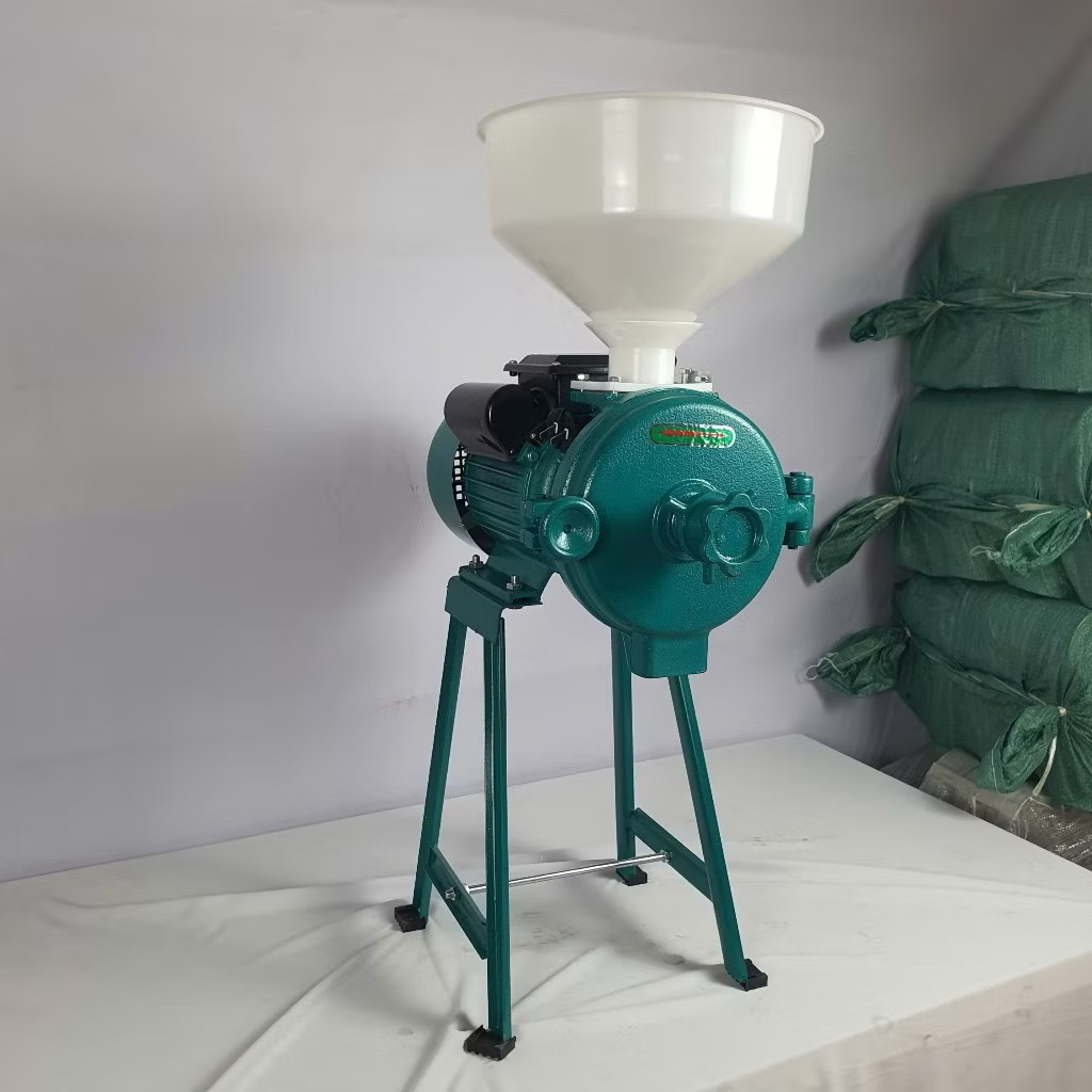 MÁY XAY NGHIỀN BỘT KHÔ ĐẦU NGHIỀN GANG MOTO 2.2KW LÕI HỢP KIM XAY CÁC LOẠI HẠT SIÊU NHANH