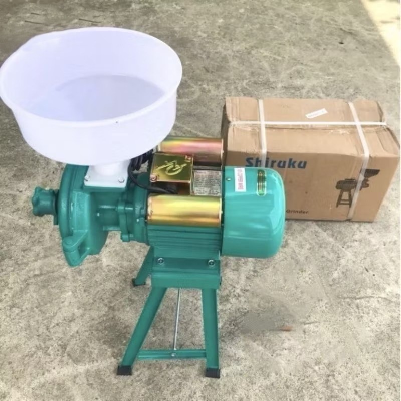 MÁY XAY NGHIỀN BỘT KHÔ ĐẦU NGHIỀN GANG MOTO 2.2KW LÕI HỢP KIM XAY CÁC LOẠI HẠT SIÊU NHANH