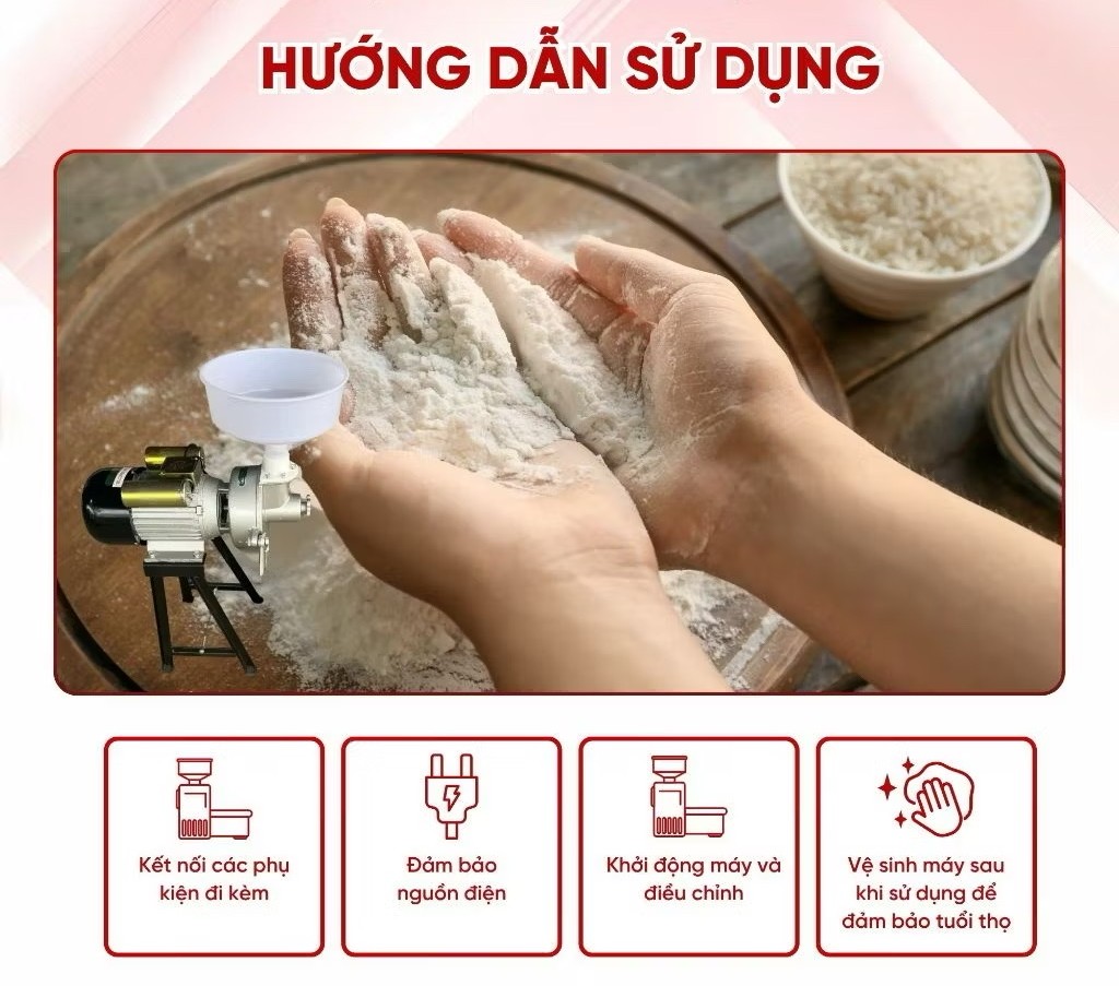 MÁY XAY BỘT GẠO NƯỚC ĐẦU NGHIỀN GANG MOTO 2.2KW LÕI HỢP KIM XAY GẠO ĐỖ NGÂM SIÊU MỊN