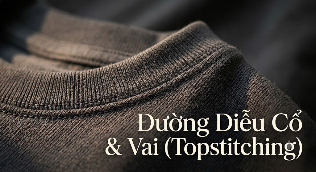 Đường Diễu Cổ & Vai (Topstitching)