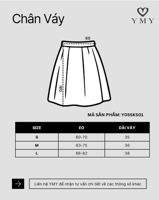 Hazel Skirt- Chân Váy Xếp Ly YMY Chất Liệu Nhập Khẩu Phong Cách Trẻ Trung, Nữ Tính (Y05SKS01)