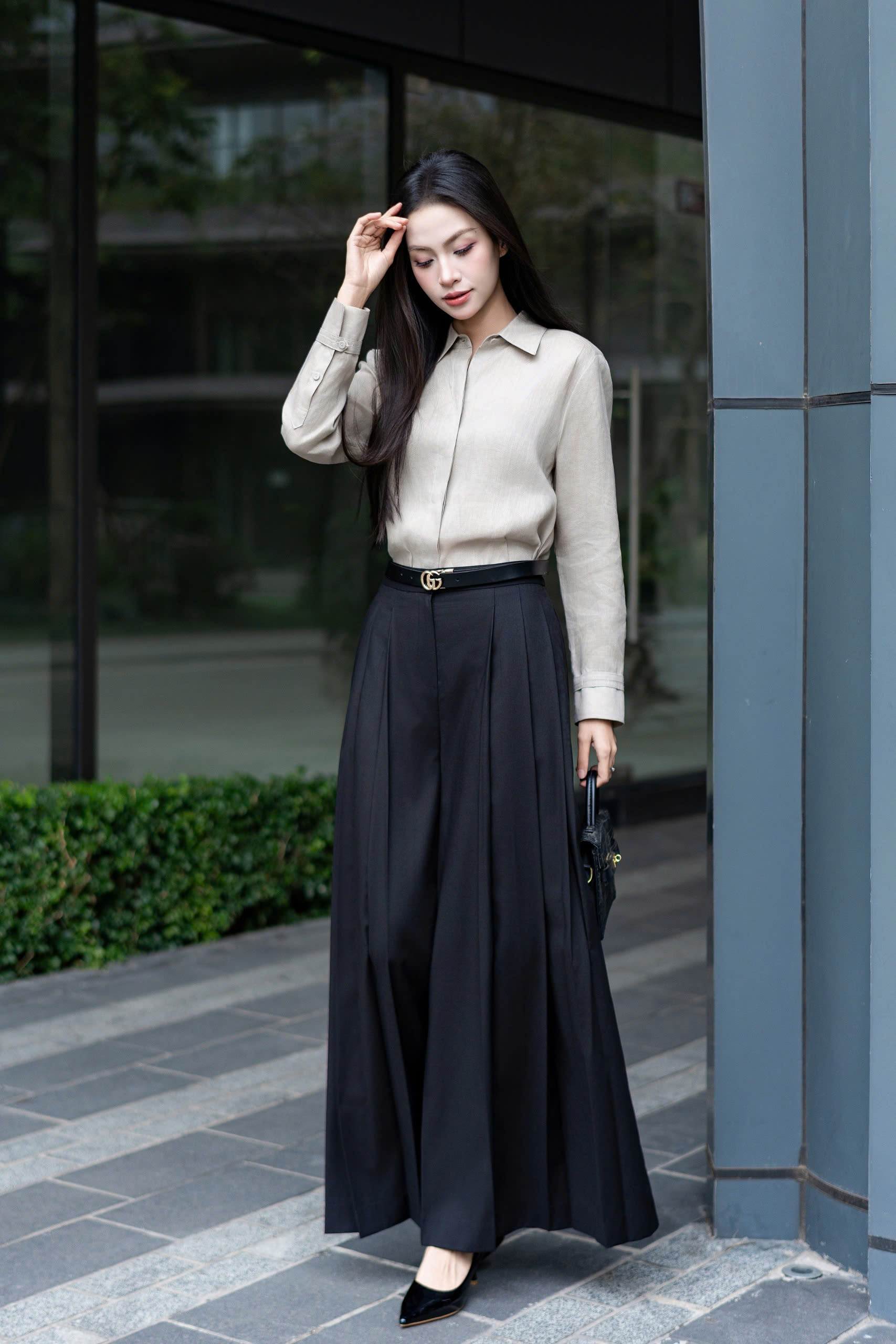 AIRY SHIRT - Áo Sơ Mi Basic Cúc Ẩn Chất Liệu Linen Nhập Khẩu Phong Cách Thanh Lịch (Y26BL02)
