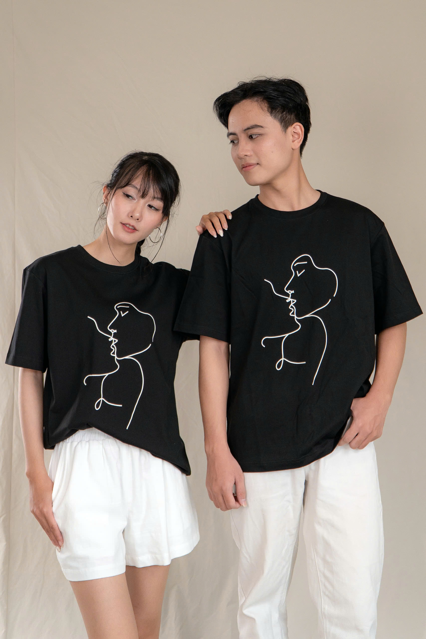 HARMONY T-SHIRT, Áo Phông YMY In Họa Tiết, Chất liệu Cotton 100%, Phong Cách Basic