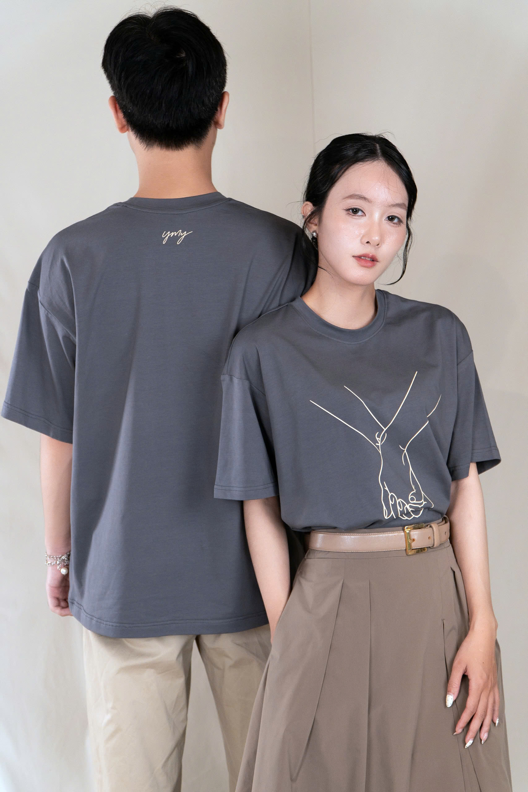 EMBRACE T-SHIRT Áo Phông YMY Chất Liệu Cotton 100%, Phong Cách Basic